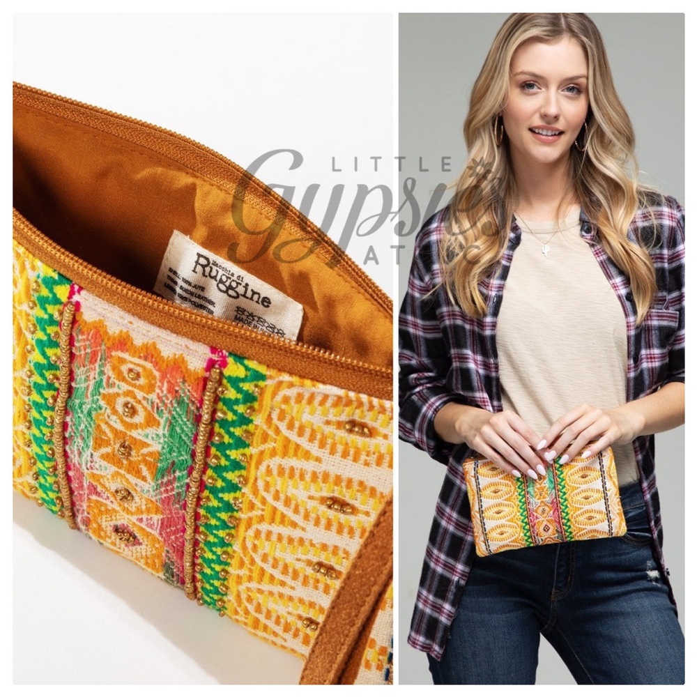 Yuna Handmade Ethnic Pattern Clutch from Ruggine. - Picture 7 of 7
